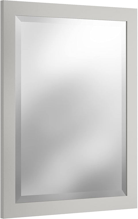 Oakestry 24in. Beveled Bath Vanity Mirror, Dove Gray