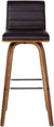 Oakestry Vienna Counter Height Bar Stool Kitchen and Dining , 26&#34; Brown/Walnut, More color/size option