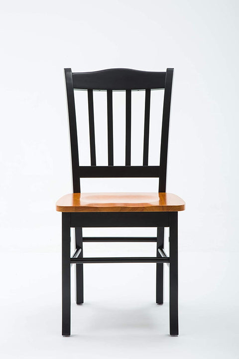 Oakestry Shaker Chair, Black/Oak, Set of 2