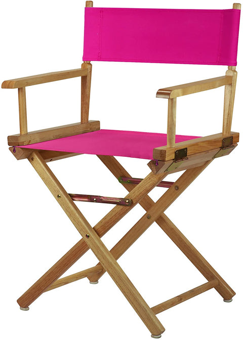 18 Directors Chair Natural Frame-Magenta Canvas