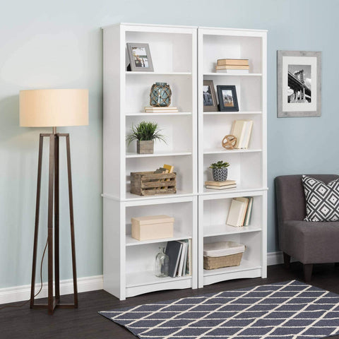 Oakestry Tall Bookcase, 80&#34; H, White