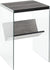 Oakestry SoHo End Table, Weathered Gray / Glass