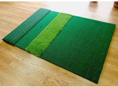 Oakestry Ultimate Inside/Outside Versatile 3 Turf Home Golf Mat Practice Training Aid, 4 x 6 Feet