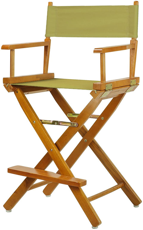 24 Directors Chair Honey Oak Frame-Olive Canvas