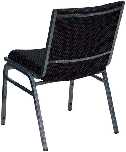 Oakestry Hercules Series Heavy Duty, 3&#39;&#39; Thickly Padded, Upholstered Stack Chair Gray/Fabric