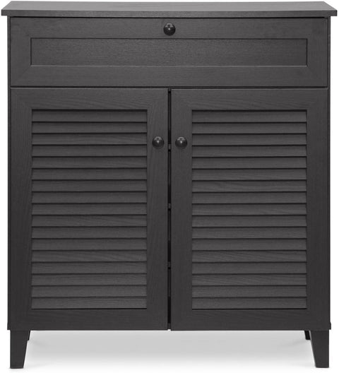 Oakestry Calvin Shoe-Storage Cabinet, Espresso