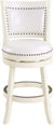 Oakestry Bristol Counter Height Swivel Stool, 24-Inch, Distress White