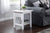 Oakestry Mission End Table, White, End Table (20&#34; x 20&#34;)