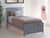 Oakestry Nantucket Platform Bed with Matching Footboard and Turbo Charger, Twin, Driftwood