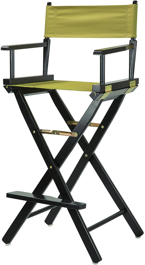 30 Directors Chair Black Frame-Olive Canvas