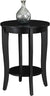 Oakestry American Heritage Round End Table, Black