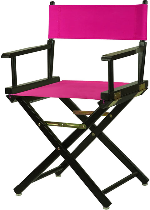 18 Directors Chair Black Frame-Magenta Canvas