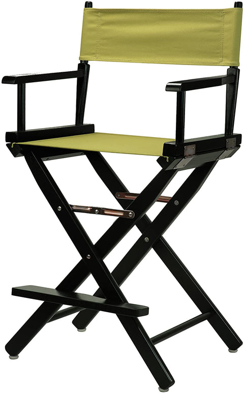 24 Directors Chair Black Frame-Olive Canvas