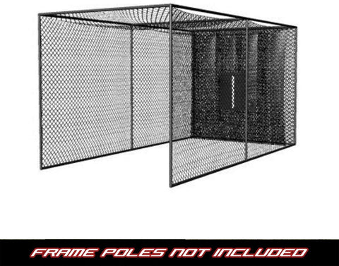 Oakestry 20x10x10 Masters Golf UV Treated Net and Baffle with Golf Net Target and Frame Corner Kit