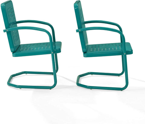 Oakestry Bates Patio Single Chair in Turquoise