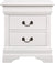 Oakestry Louis Philippe 2-drawer Nightstand White