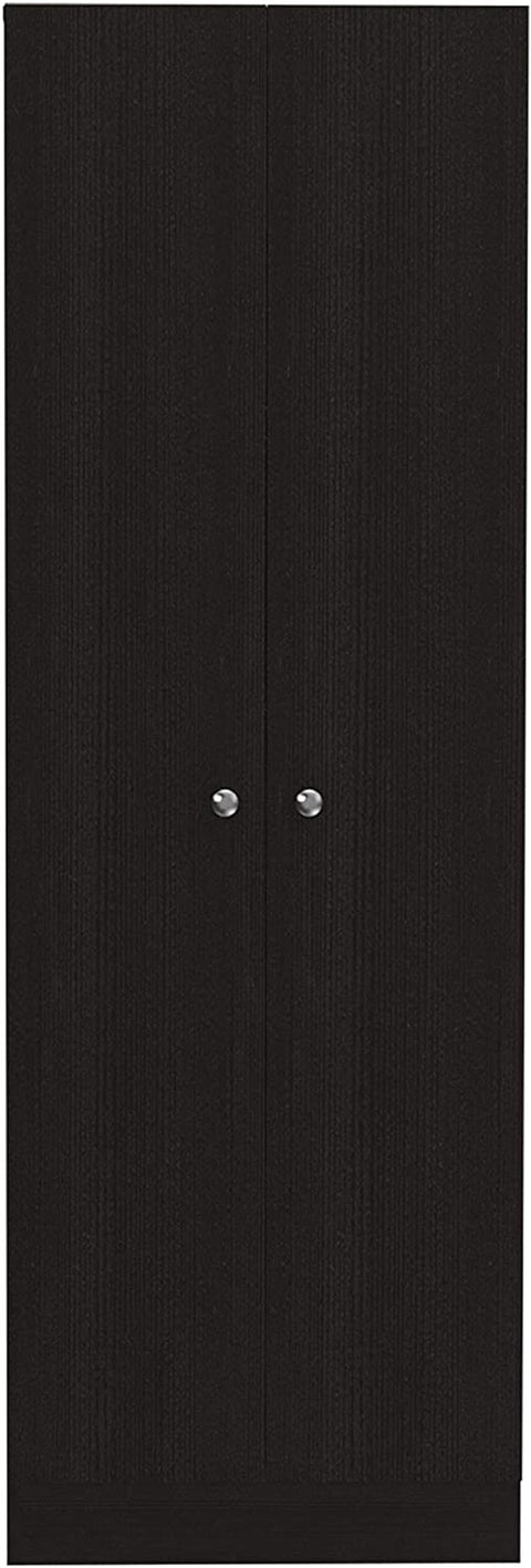 Oakestry Multistorage Kitchen Pantry 70,8&#34; H with Five Interior Shelves, Black Wengue