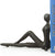 Oakestry ZI11217 Contemporary 2 Piece Ladies Stretching Cast Iron Metal Art Bookend Set