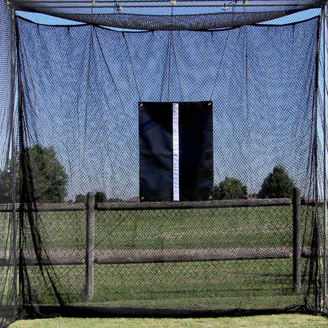 Oakestry 10x10x10 Masters Golf UV Treated Net and Archery Netting Baffle with Golf Net Target