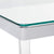 Oakestry 720748-CO Glass Top Coffee Table, Chrome
