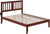 Oakestry Tahoe Island Bed with Turbo Charger, Full, Walnut