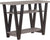 Oakestry 705399-CO 2 Shelf Console Table, Antique Grey/Black