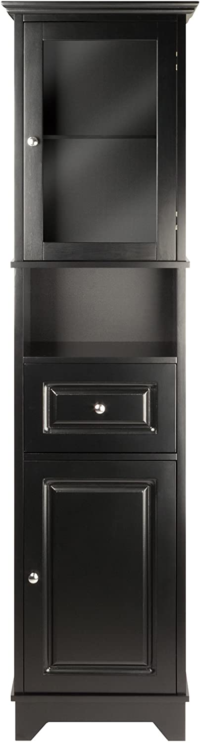 Oakestry Alps Tall Cabinet with Glass Door and Drawer