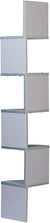 Oakestry XF11035GR Large Decorative 5-Tier Corner Floating Wall Mount Display Shelving Unit - Grey