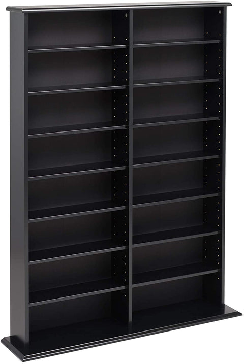 Oakestry Double Width Wall Storage Cabinet, Black