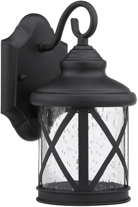 Oakestry Oakestry Milania Adora Transitional Wall-Mount 1-Light Outdoor Black Sconce