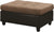 Oakestry Mallory Ottoman Tan and Brown