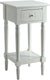 Oakestry French Country Khloe Accent Table, Gray