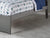 Oakestry Concord Platform Flat Panel Foot Board and Full Size Urban Trundle Bed, Grey