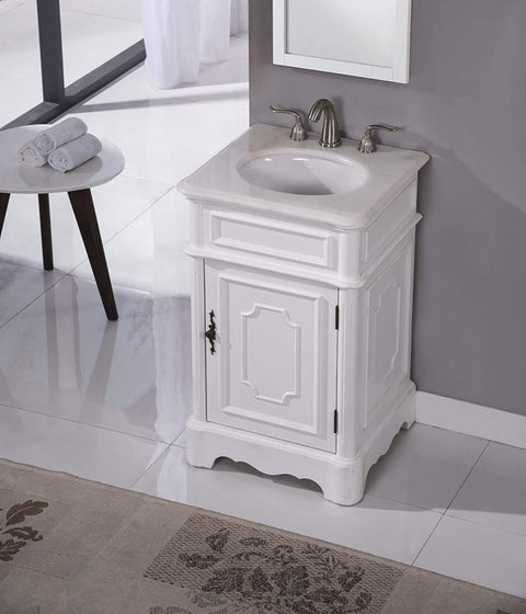 Oakestry 21 in. Single Bathroom Vanity Set in Antique White
