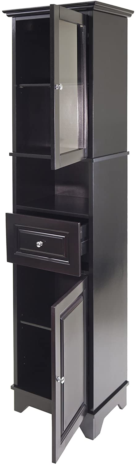 Oakestry Alps Tall Cabinet with Glass Door and Drawer