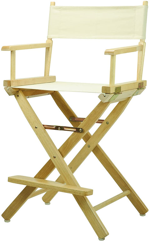 24 Directors Chair Natural Frame-Natural/Wheat Canvas