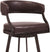 Oakestry Dione 26&#34; Counter Height Barstool in Auburn Bay and Brown Faux Leather