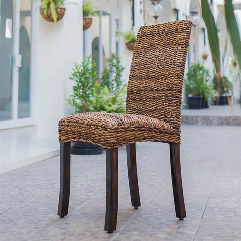 Oakestry Furniture Piece Louisa Abaca Cushioned Seat Dining Chair