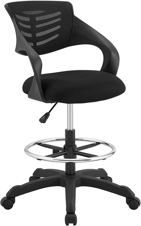 Oakestry Thrive Drafting Chair - Tall Office Chair for Adjustable Standing Desks in Black