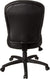 Oakestry Leather Adjustable Task Chair Without Arms, Black, B563