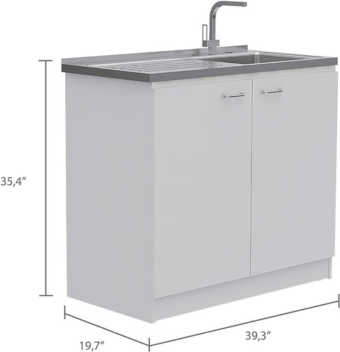Oakestry Napoles Utility Sink with Cabinet