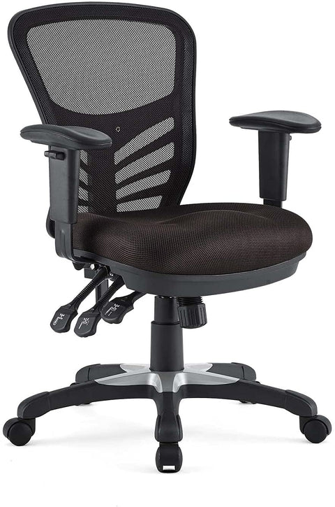 Oakestry Articulate Ergonomic Mesh Office Chair in Brown