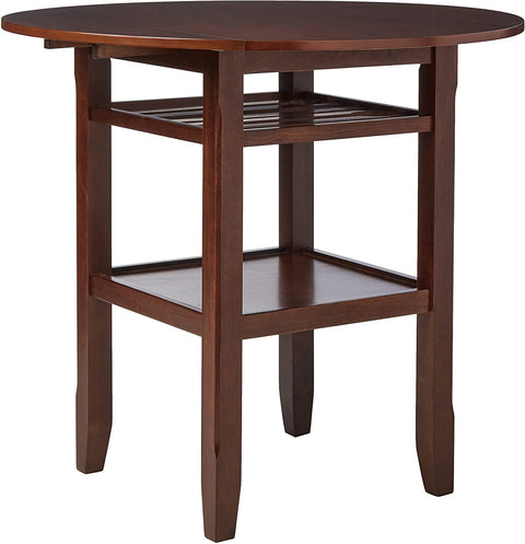 Oakestry Glancio Console Table - - Antique White &amp; Teal