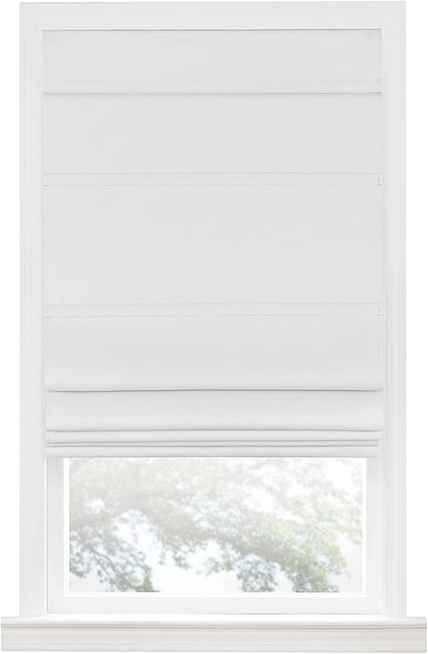 Oakestry, Grey Cordless Blackout Roman Window Shade, 35&#34;x64&#34;, 35&#34; x 64&#34;