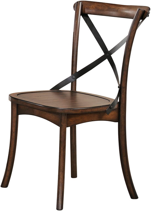 Oakestry 73032 Kaelyn Dark Oak Side Chair (Set of 2)