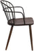Oakestry Bradley Dining Accent Chair, Walnut