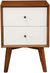 Oakestry Flynn Nightstand, Acorn and White