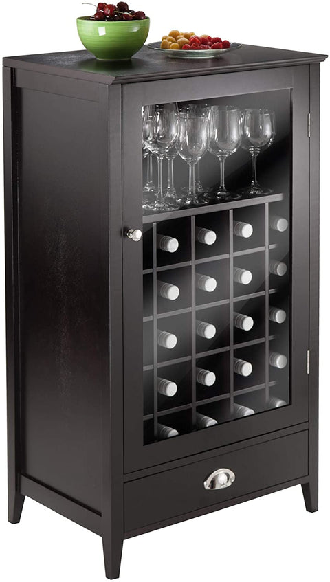Oakestry 25-Bottle Slot Modular Bordeaux Wine Cabinet