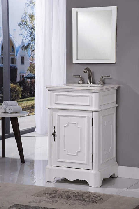Oakestry 21 in. Single Bathroom Vanity Set in Antique White