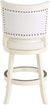 Oakestry Bristol Counter Height Swivel Stool, 24-Inch, Distress White